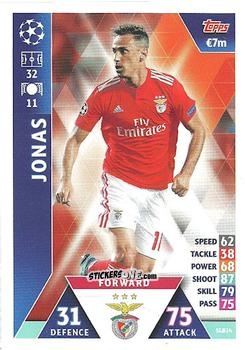 Cromo Jonas - UEFA Champions League 2018-2019. Match Attax. Road to Madrid 19 n. SLB14 - Topps