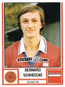 Cromo Bernard Verheecke - Football Switzerland 1980-1981 n. 199 - Panini