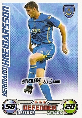 Cromo Hermann Hreidarsson - English Premier League 2008-2009. Match Attax n. 237 - Topps