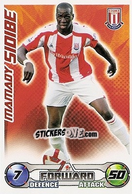 Figurina Mamady Sidibe - English Premier League 2008-2009. Match Attax n. 267 - Topps