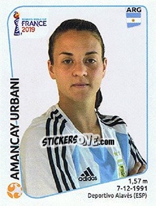 Cromo Amancay Urbani - FIFA Women's World Cup France 2019 n. 302 - Panini