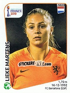 Figurina Lieke Martens - FIFA Women's World Cup France 2019 n. 399 - Panini