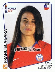 Cromo Francisca Lara - FIFA Women's World Cup France 2019 n. 452 - Panini