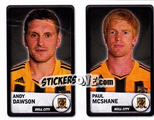 Figurina Andy Dawson / Paul McShane - NPower Championship 2010-2011 n. 135 - Panini