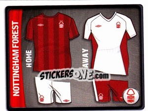 Cromo Nottingham Forest Kit - NPower Championship 2010-2011 n. 245 - Panini