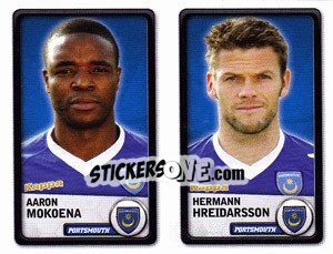Cromo Aaron Mokoena / Hermann Hreidarsson - NPower Championship 2010-2011 n. 263 - Panini