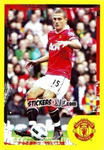 Figurina Nemanja Vidic - Manchester United 2010-2011 n. 77 - Panini