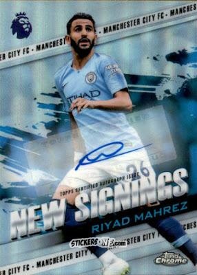 Cromo Riyad Mahrez - Premier League Chrome 2018-2019 n. A-NS-RM - Topps