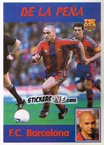 Cromo De La Peña - Liga Spagnola 1997-1998 n. 25 - Panini
