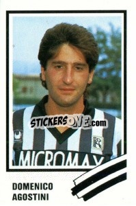 Sticker Domenico Agostini - Calcio 1989 n. 14 - Euroflash