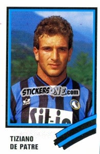 Cromo Tiziano De Patre - Calcio 1989 n. 28 - Euroflash