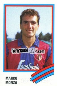 Sticker Marco Monza - Calcio 1989 n. 41 - Euroflash