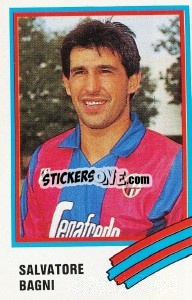 Figurina Salvatore Bagni - Calcio 1989 n. 43 - Euroflash