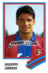 Sticker Giuseppe Lorenzo - Calcio 1989 n. 49 - Euroflash