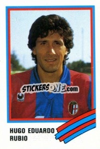 Sticker Hugo Eduardo Rubio - Calcio 1989 n. 51 - Euroflash