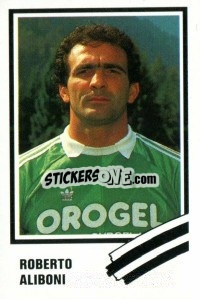 Cromo Roberto Aliboni - Calcio 1989 n. 54 - Euroflash