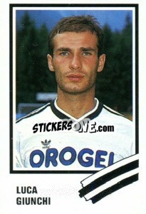 Cromo Luca Giunchi - Calcio 1989 n. 64 - Euroflash