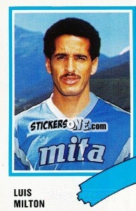 Sticker Luis Milton - Calcio 1989 n. 79 - Euroflash