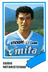 Sticker Egidio Notaristefano - Calcio 1989 n. 80 - Euroflash
