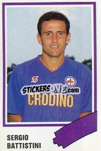 Sticker Sergio Battistini - Calcio 1989 n. 89 - Euroflash