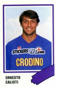 Sticker Ernesto Calisti - Calcio 1989 n. 90 - Euroflash