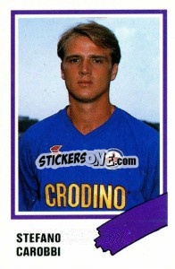 Cromo Stefano Carobbi - Calcio 1989 n. 91 - Euroflash