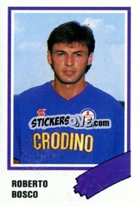 Sticker Roberto Bosco - Calcio 1989 n. 95 - Euroflash