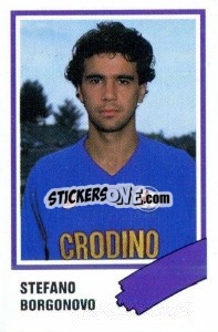 Figurina Stefano Borgonovo - Calcio 1989 n. 101 - Euroflash