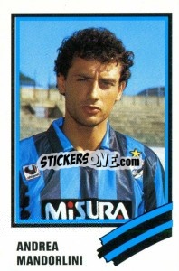 Cromo Andrea Mandorlini - Calcio 1989 n. 109 - Euroflash