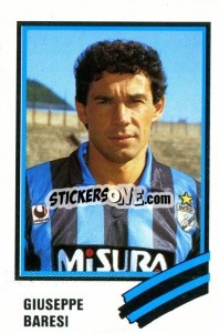 Cromo Giuseppe Baresi - Calcio 1989 n. 111 - Euroflash