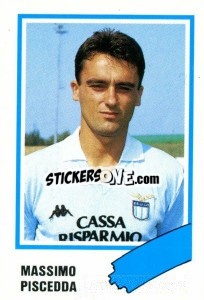Cromo Massimo Piscedda - Calcio 1989 n. 144 - Euroflash