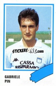 Sticker Gabriele Pin - Calcio 1989 n. 146 - Euroflash