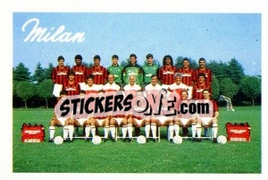 Cromo Squadra Milan - Calcio 1989 n. 171 - Euroflash