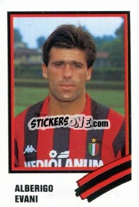 Sticker Alberigo Evani - Calcio 1989 n. 180 - Euroflash