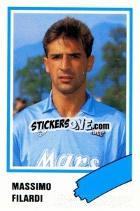 Sticker Massimo Filardi - Calcio 1989 n. 196 - Euroflash