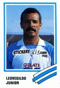 Cromo Leovegildo Junior - Calcio 1989 n. 216 - Euroflash