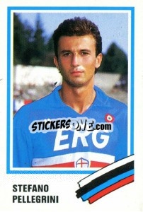 Cromo Stefano Pellegrini - Calcio 1989 n. 264 - Euroflash