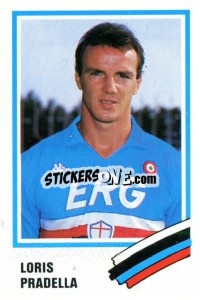 Cromo Loris Pradella - Calcio 1989 n. 270 - Euroflash