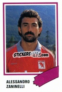 Sticker Alessandro Zaninelli - Calcio 1989 n. 275 - Euroflash