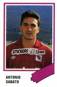 Sticker Antonio Sabato - Calcio 1989 n. 283 - Euroflash