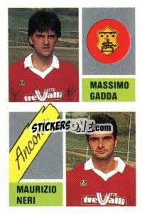 Cromo Massimo Gadda / Maurizio Neri - Calcio 1989 n. 310 - Euroflash