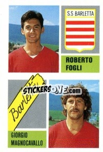 Cromo Robeto Fogli / Giorgio Magnocavallo - Calcio 1989 n. 326 - Euroflash