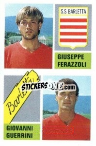 Figurina Giuseppe Ferazzoli / Giovanni Guerrini - Calcio 1989 n. 328 - Euroflash