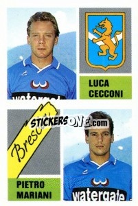 Sticker Luca Cecconi / Pietro Mariani - Calcio 1989 n. 336 - Euroflash