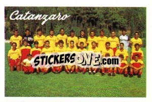 Cromo Squadra Catanzaro - Calcio 1989 n. SQU6 - Euroflash