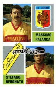 Cromo Massimo Palanca / Stefano Rebonato - Calcio 1989 n. 342 - Euroflash