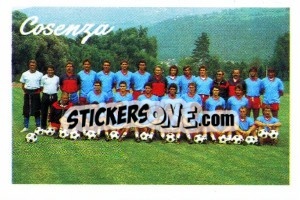 Cromo Squadra Cosenza - Calcio 1989 n. SQU7 - Euroflash