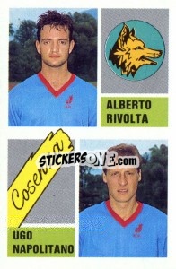 Cromo Alberto Rivolta / Ugo Napolitano - Calcio 1989 n. 345 - Euroflash