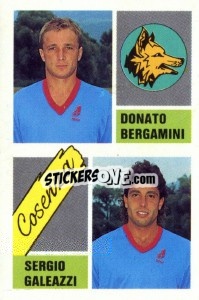 Cromo Donato Bergamini / Sergio Galeazzi - Calcio 1989 n. 347 - Euroflash