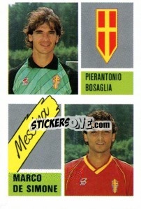 Sticker Pierantonio Bosaglia / Marco De Simone - Calcio 1989 n. 373 - Euroflash